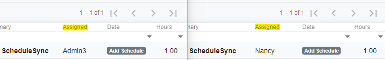 Assigned Name Column