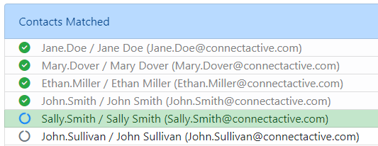 Contact Matching Performance Boost