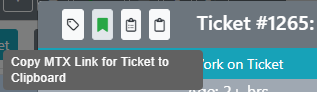 Copy MTX Link for Ticket to Clipboard