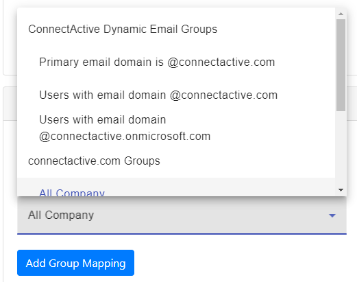 Dynamic Groups based on Email Domain