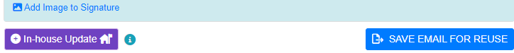 In-house Update added to Email tab