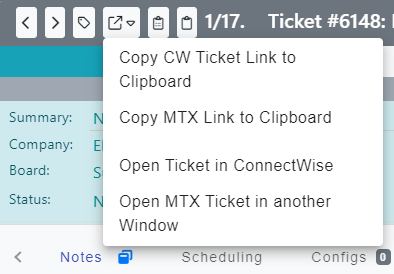 Direct Links for Ticket