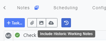 Toggle Historic Working Notes