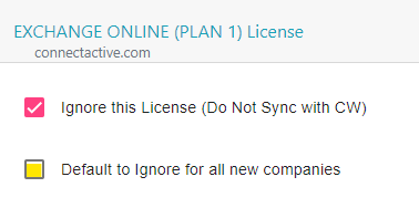 Default to Ignore License
