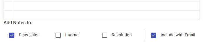 Include Notes with Email Control