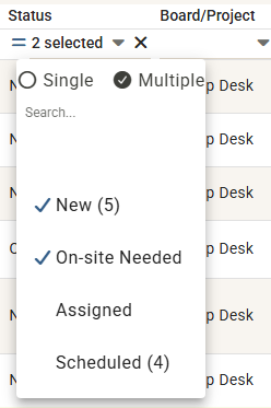 Multi-Value Column Filters