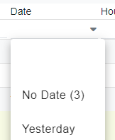 No Date Filter