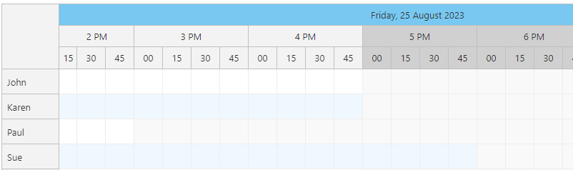 Improved Non-Working Time Visuals