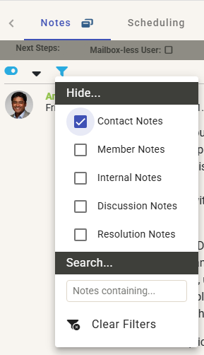 Notes Filter