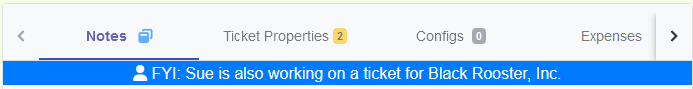 FYI: Other Tickets In Progress for Company