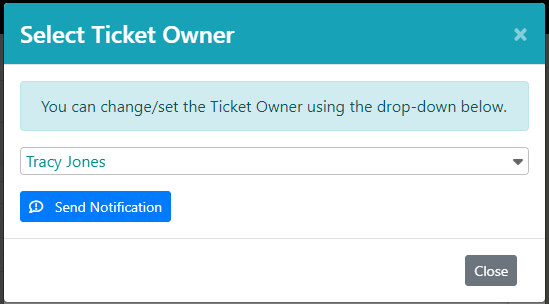 Ticket Owner Notification