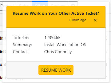 Resume Work Notification