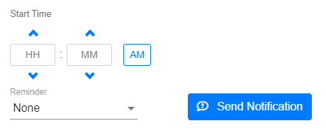 Ticket Schedule Notification