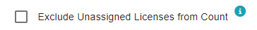 Unassigned Count for Filtered License Agreement Addition