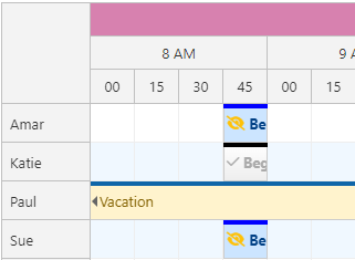 Dynamic Unavailable Schedule Entries
