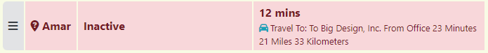 Include Travel Schedules